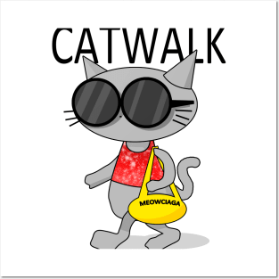 19 Catwalk Meowciaga Posters and Art